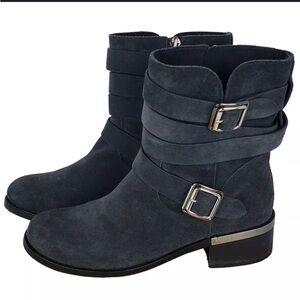 Vince Camuto black micro suede boots, EUC, 8.5